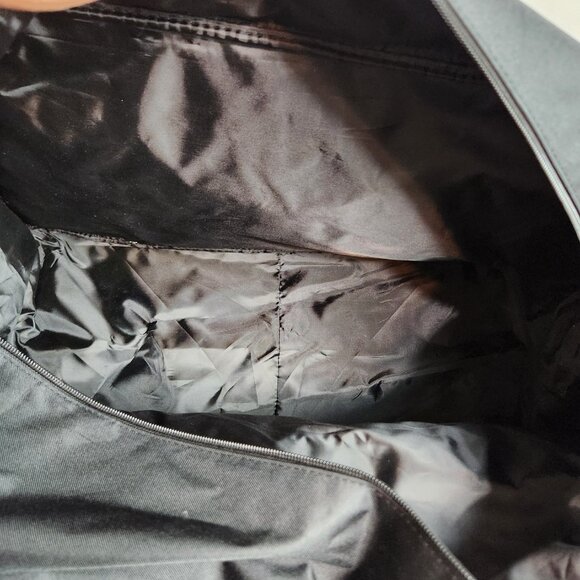 Montblanc Parfum Black White Duffle Weekender Travel Bag Large Adjustable Strap - Picture 13 of 16